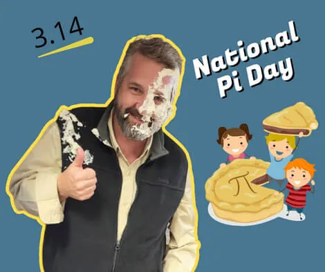 pie in the face to the General Manager